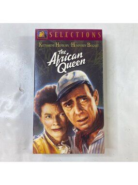 The African Queen VHS 1951 Adventure Katharine Hepburn Humphrey Bogart Pre-Owned